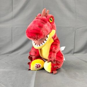 BUILD A BEAR 15" Red Dinosaur Velociraptor Raptor T-REX Plush with Tags BABW NEW
